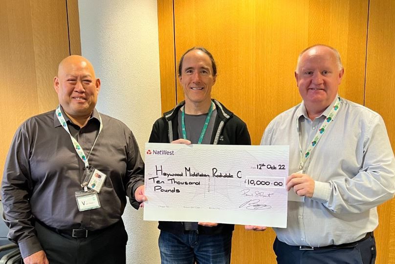 Rochdale internet provider makes £10,000 to group which supports older residents