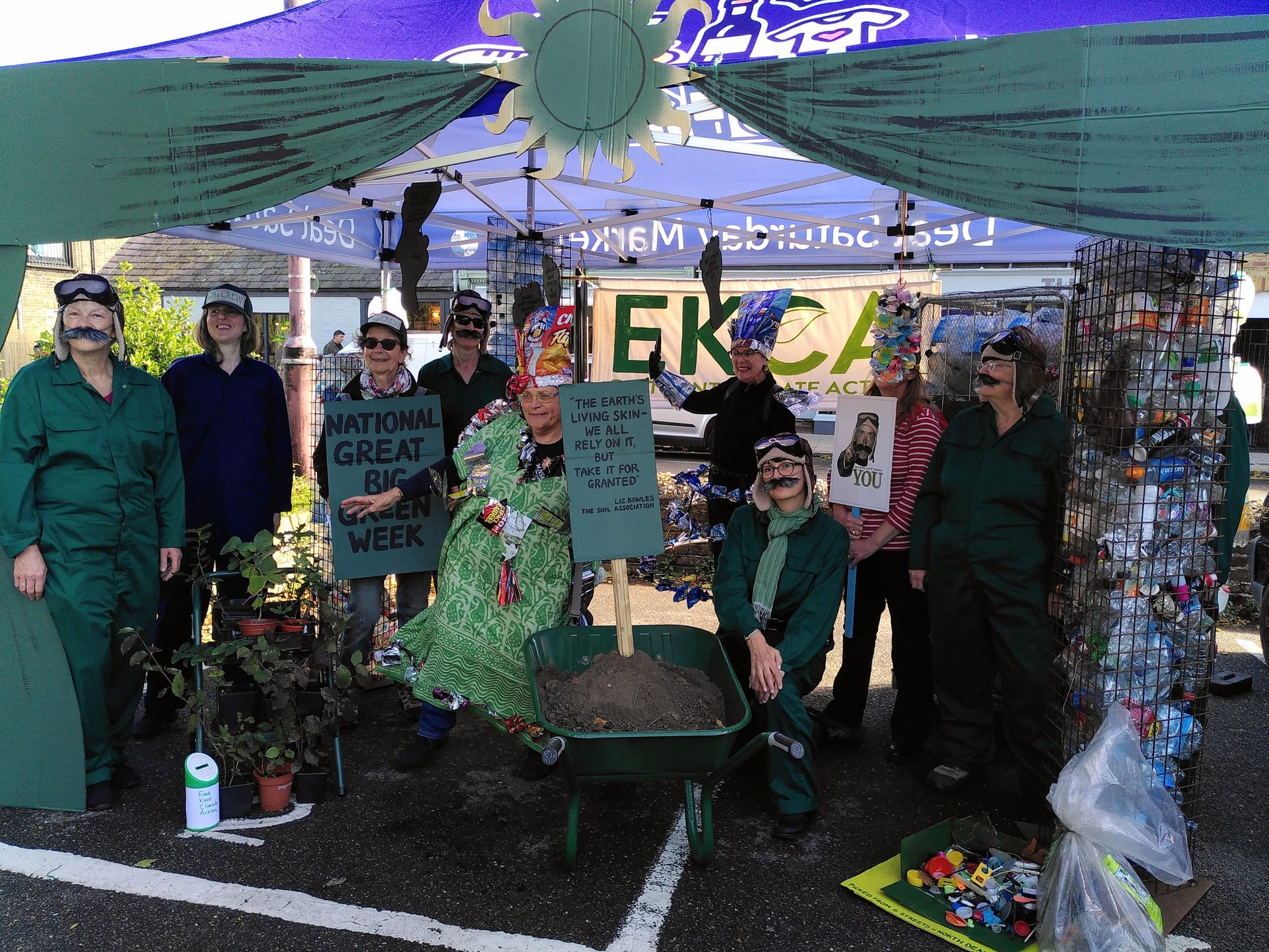 Dover market stall with nothing for sale highlights climate change
