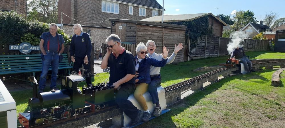 New Romney dementia cafe members make memories at train club