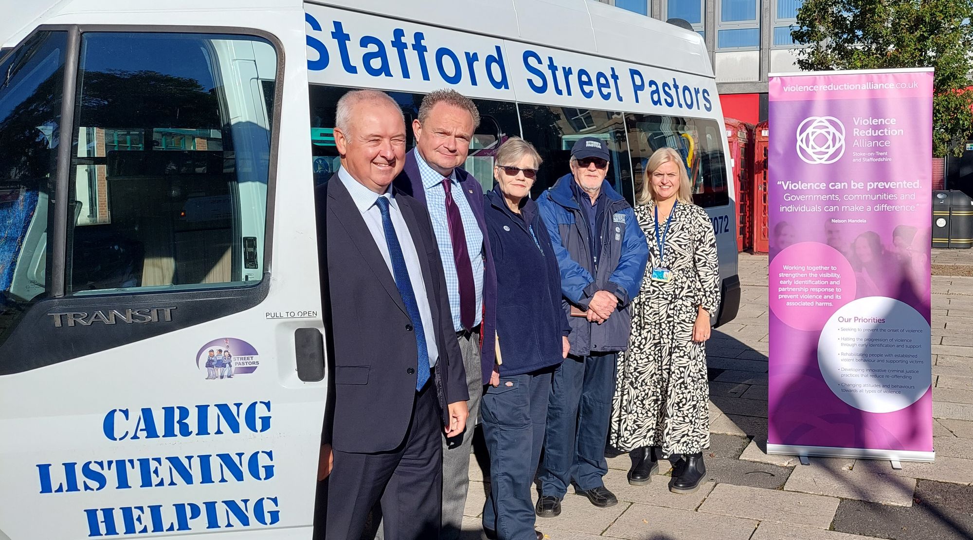 Safe space bus rolls into Stafford