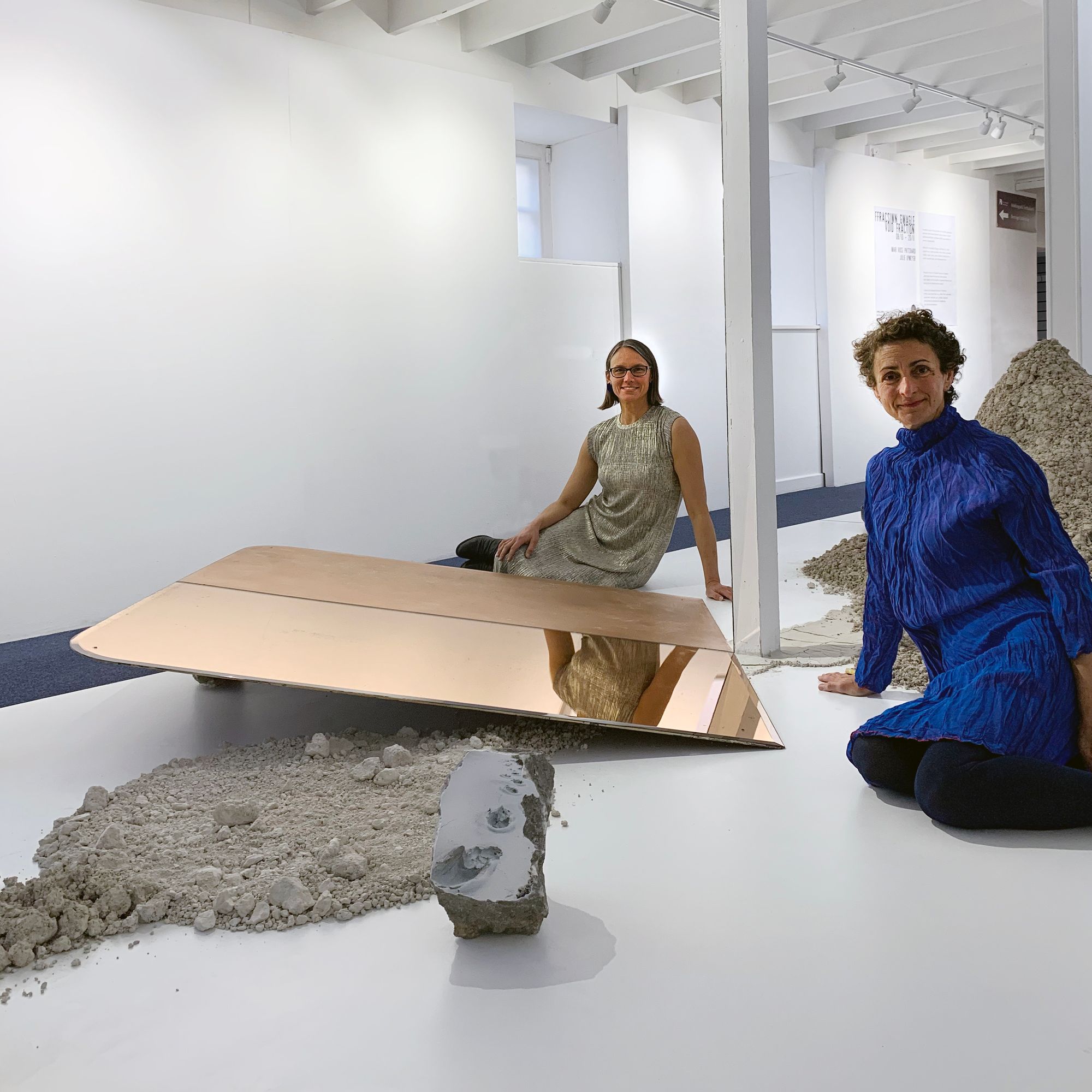 Artists explore the mysterious characteristics of limestone powder