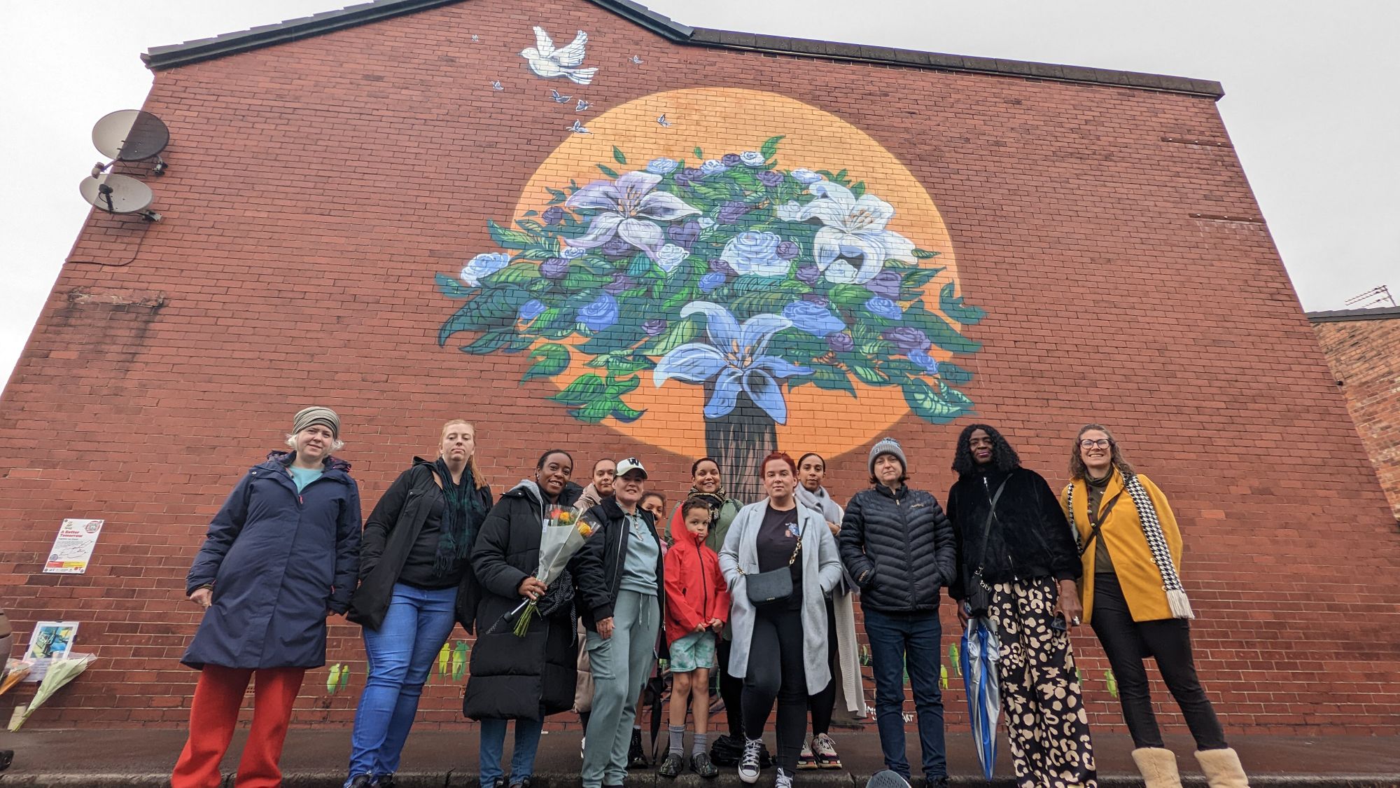 Inspirational murals unveiled in Old Trafford to commemorate two teenagers who lost their lives