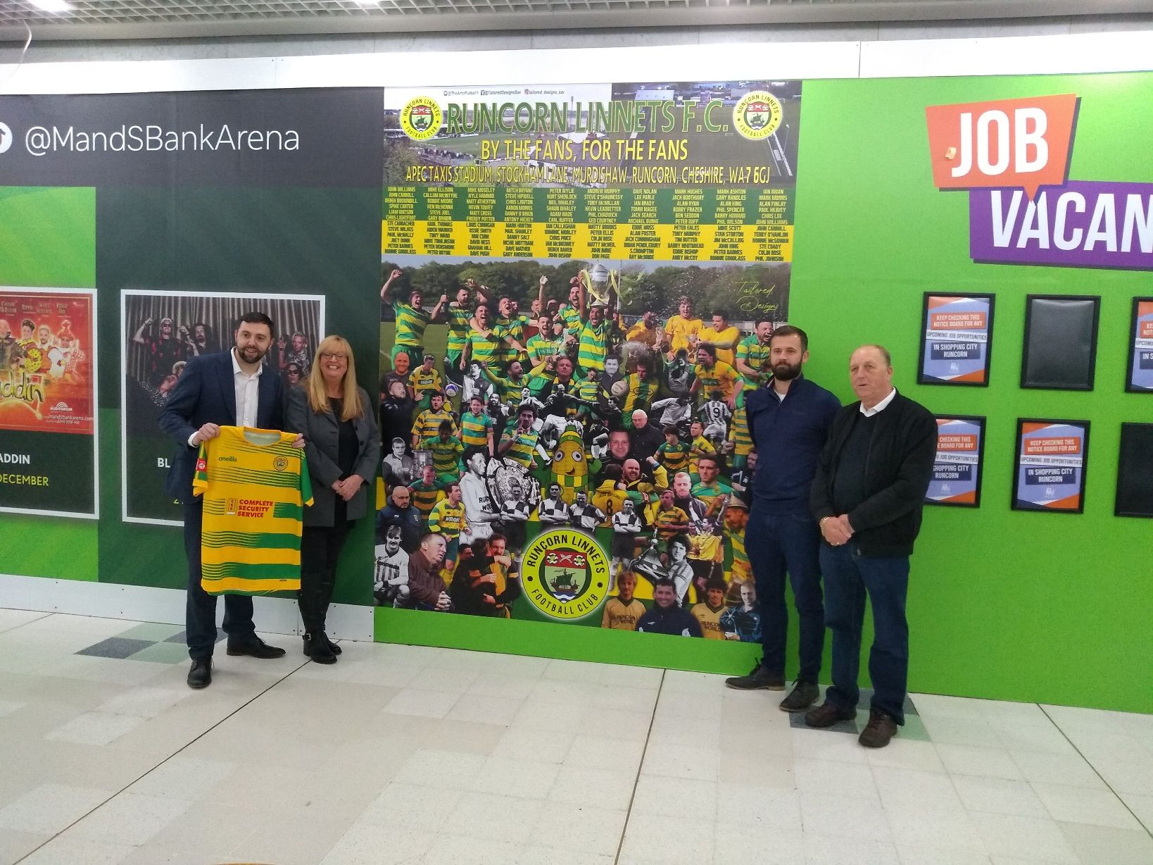 Runcorn Linnets artwork unveiled in Runcorn Shopping City