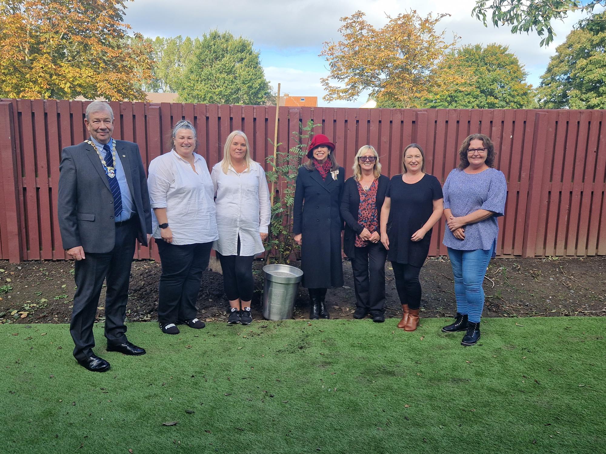 South Ayrshire Women’s Aid gifted tree from late Queen Elizabeth II's Jubilee sculpture