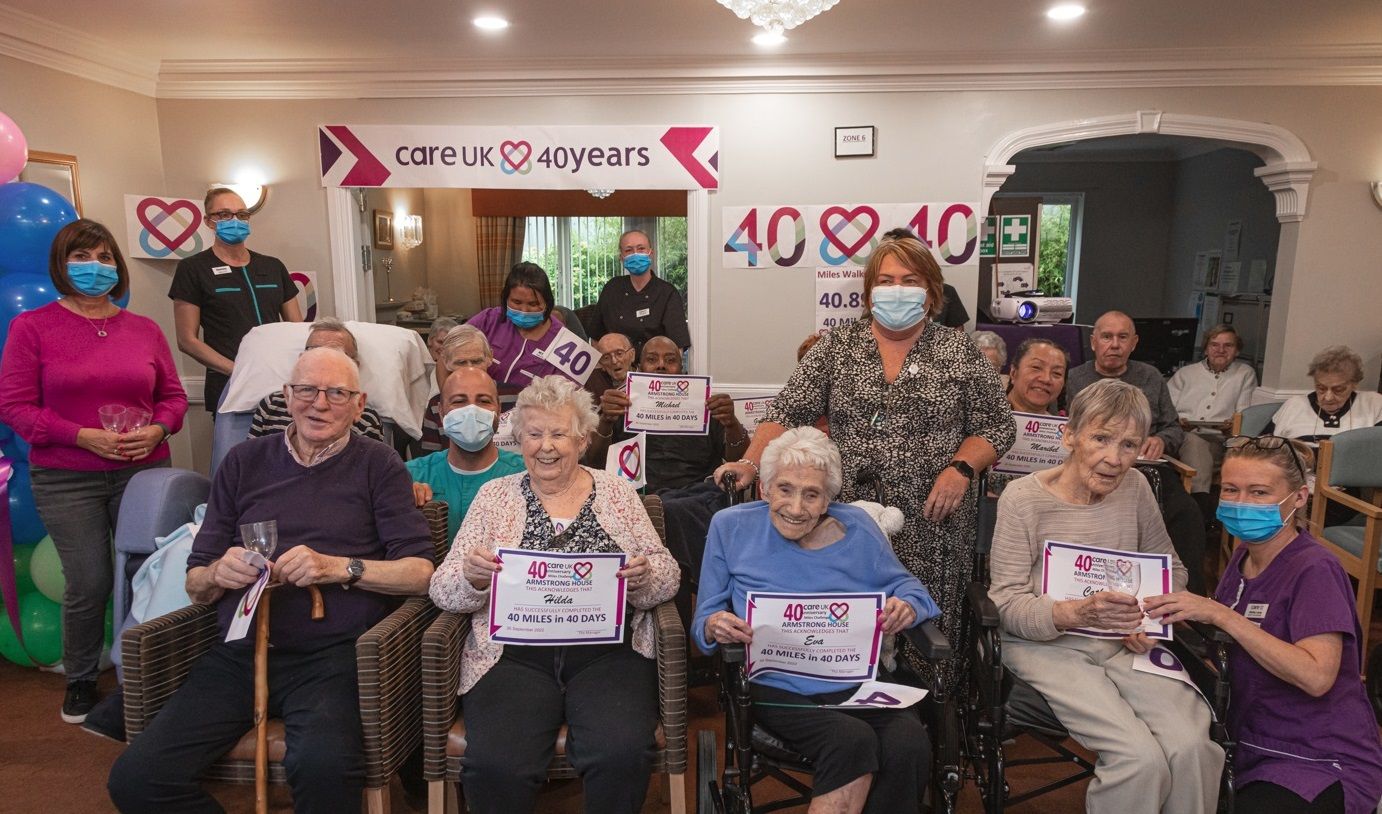 Armstrong House care home residents complete 40mile challenge for Big