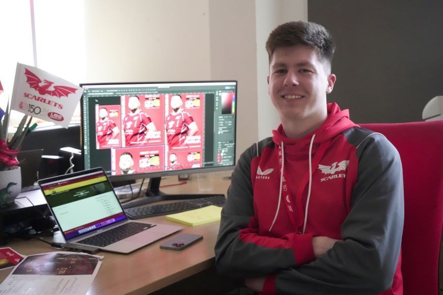 Student lands dream job with Scarlets alongside studies