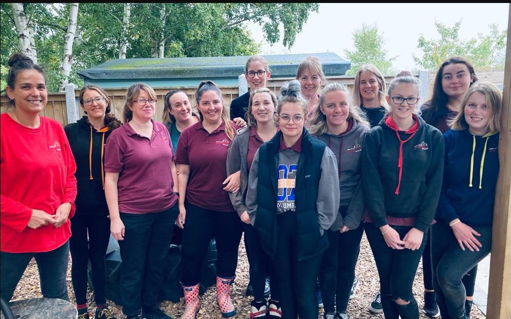 Gogerddan nursery staff take on hike for Bronglais Chemo Appeal