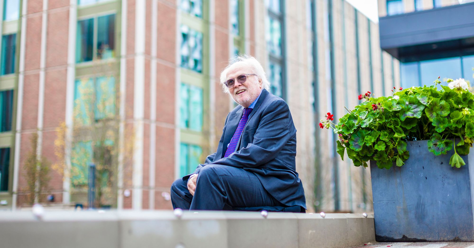 Michael Attenborough attends University of Leicester student village launch