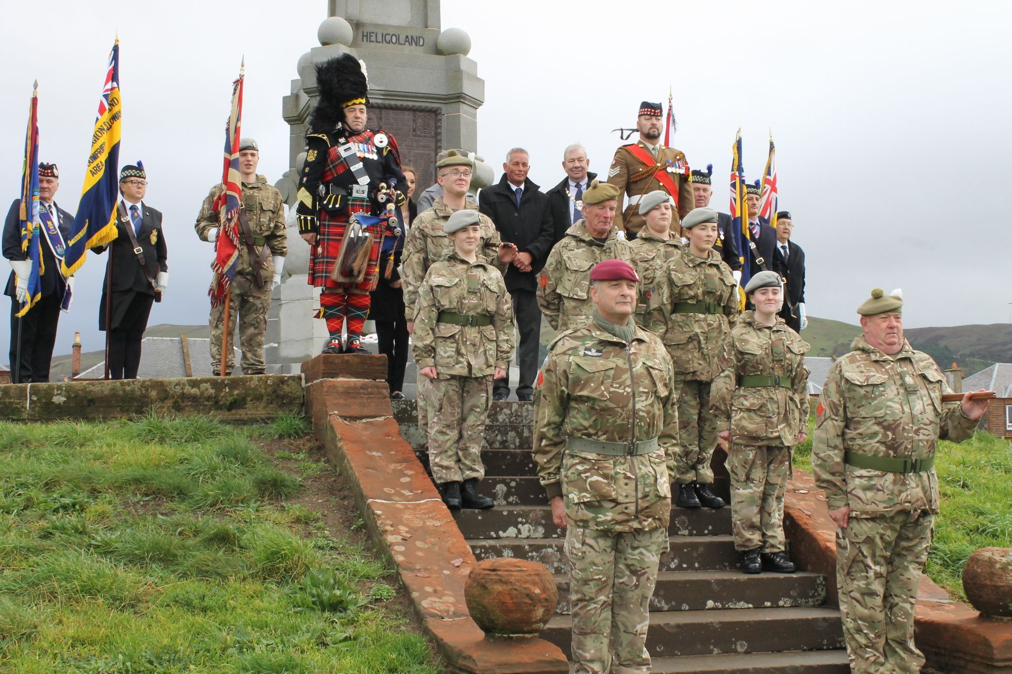 Girvan marks anniversary of towns war memorial