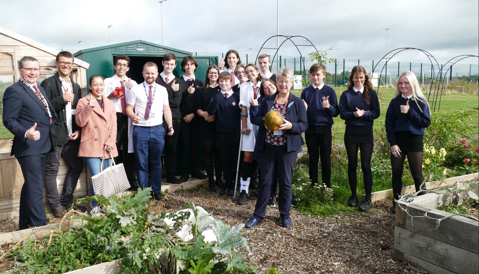 Vale of school turns wasteland into wellbeing garden that