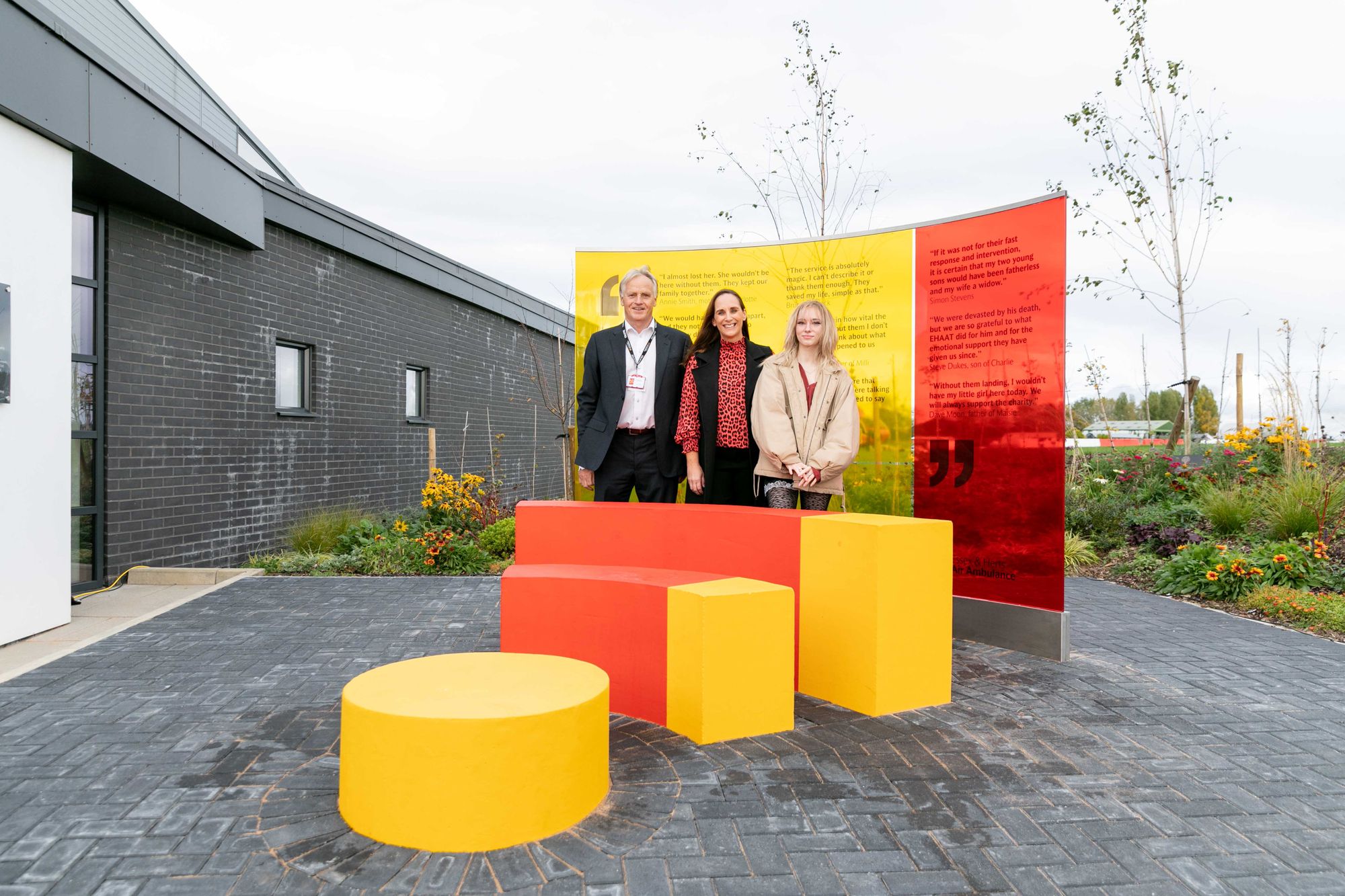 Essex & Herts Air Ambulance unveils new supporter sculpture