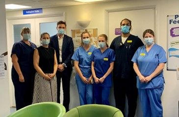 Dad’s special thank you to Chertsey neonatal intensive care unit