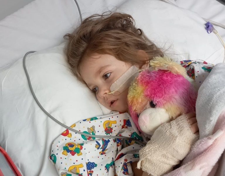 Hailsham toddler receives cancer treatment for rare brain tumour