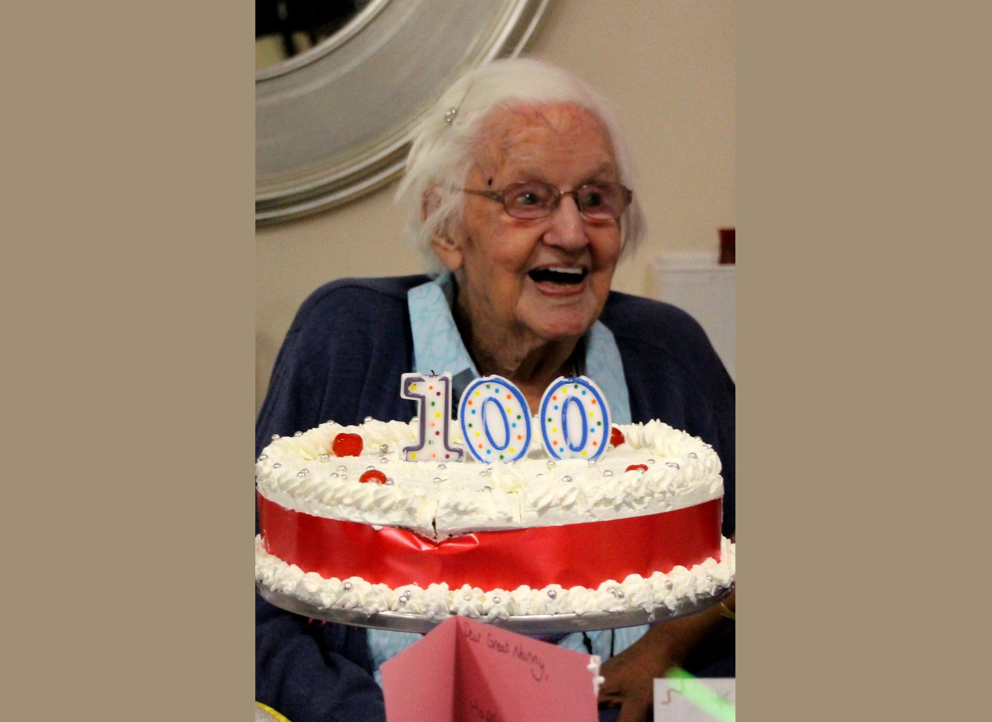 'Keep smiling' is Margaret's top tip when celebrating her 100th birthday