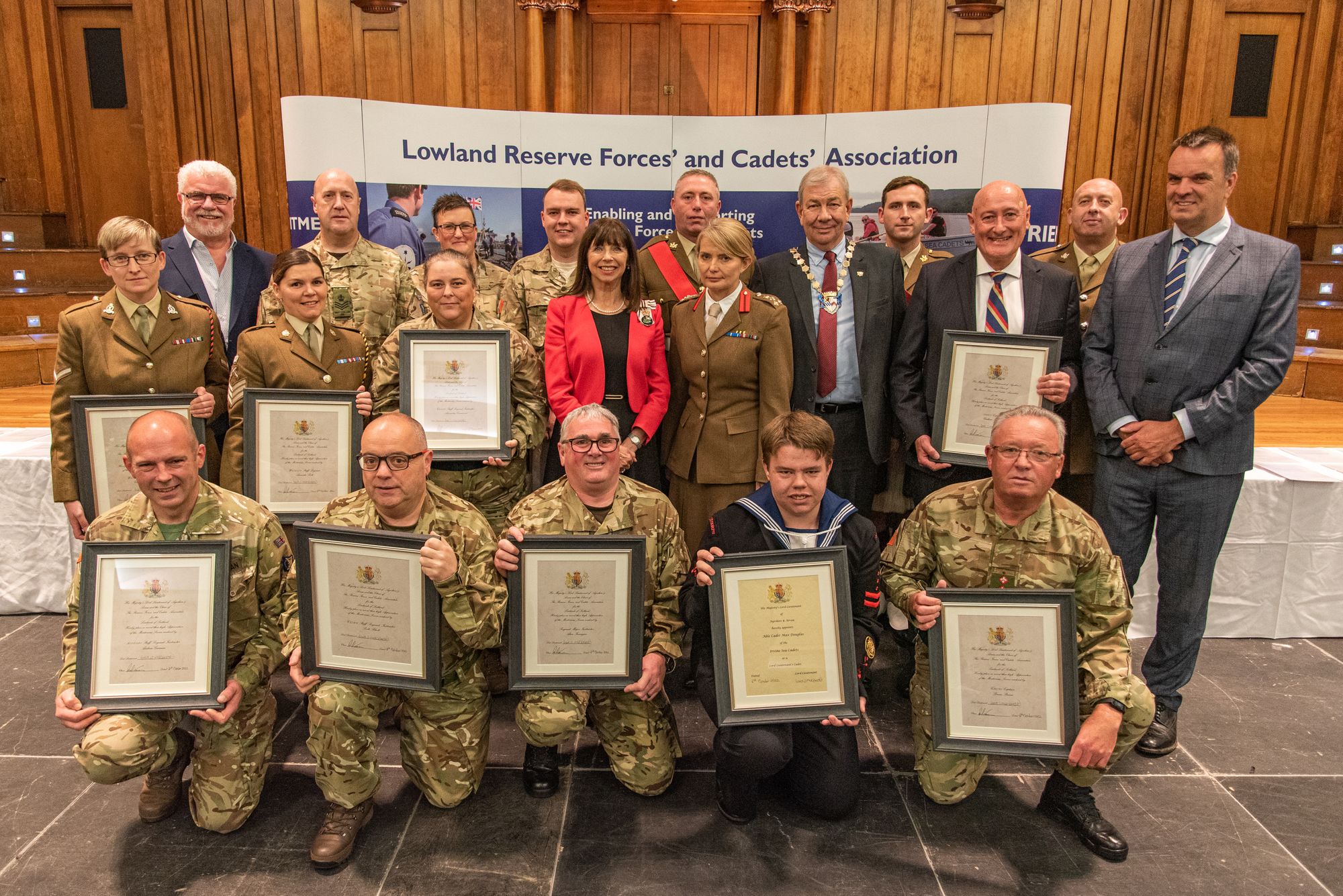 Lord-Lieutenant for Ayrshire & Arran honours local reservists and Cadet Force  Adult Volunteers