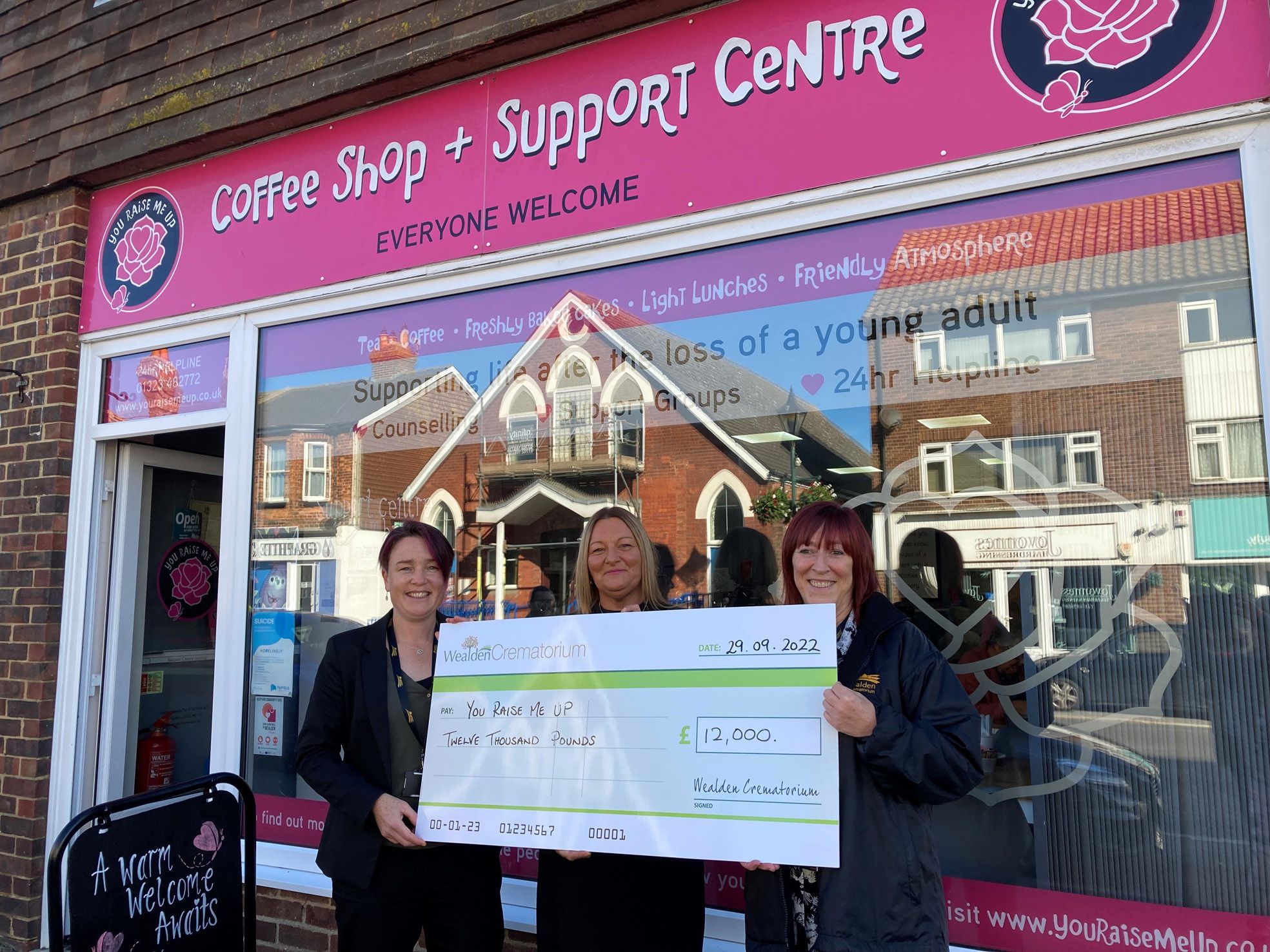 You Raise Me Up receives £12,000 thanks to Wealden Crematorium