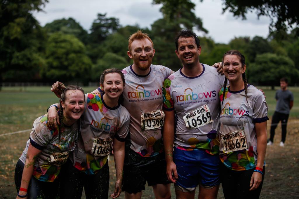 Loughborough team get muddy in extreme challenge for Rainbows Hospice