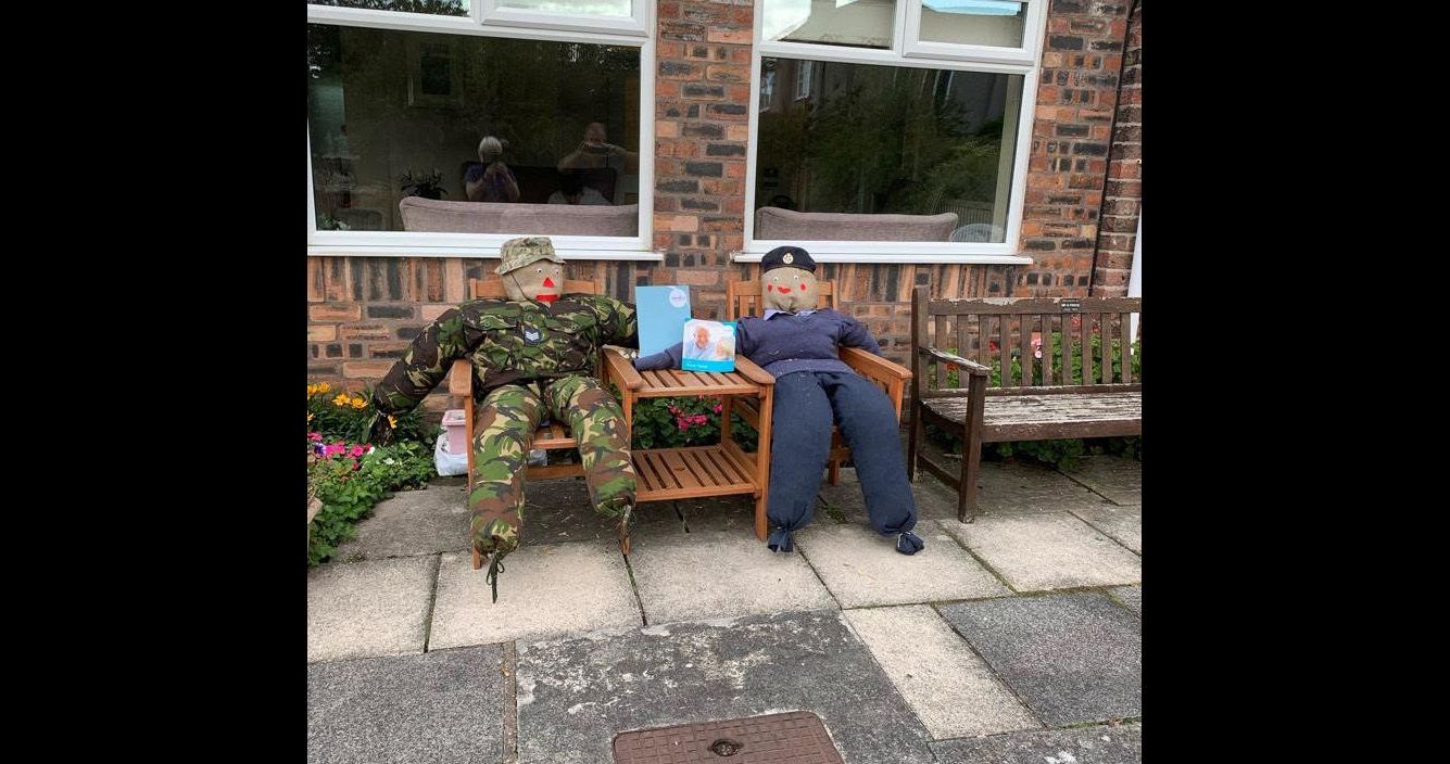 Crosby care home residents get creative for Scarecrow Challenge