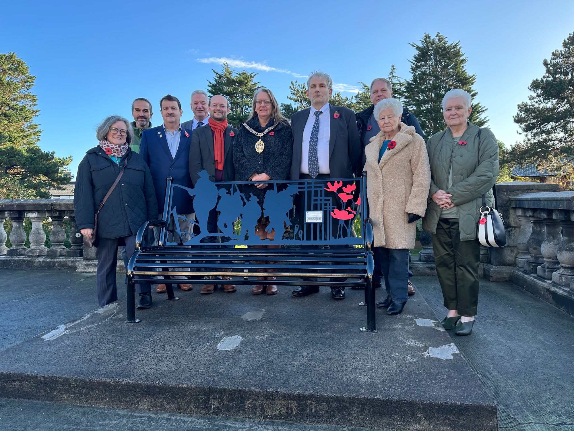 New war memorial benches installed in Barry