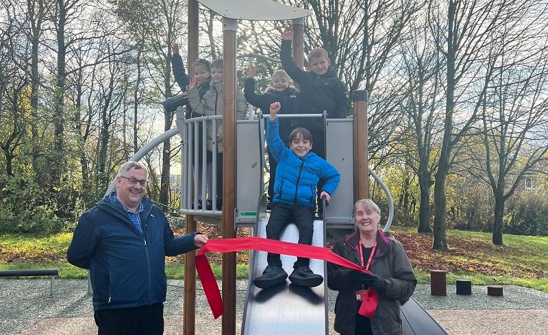 Smiles all round as Chorley playground reopens after £50k revamp