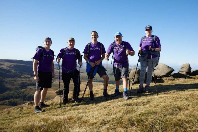 Caterham colleagues take on epic 20-mile Peak District mission