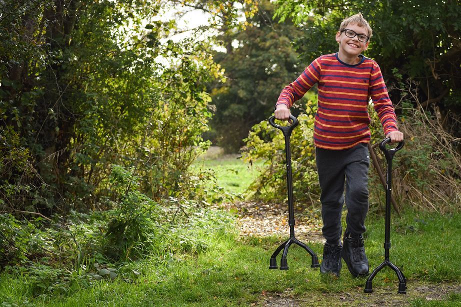 Cerebra and university collaborate again to help boy’s mobility with innovative crutches