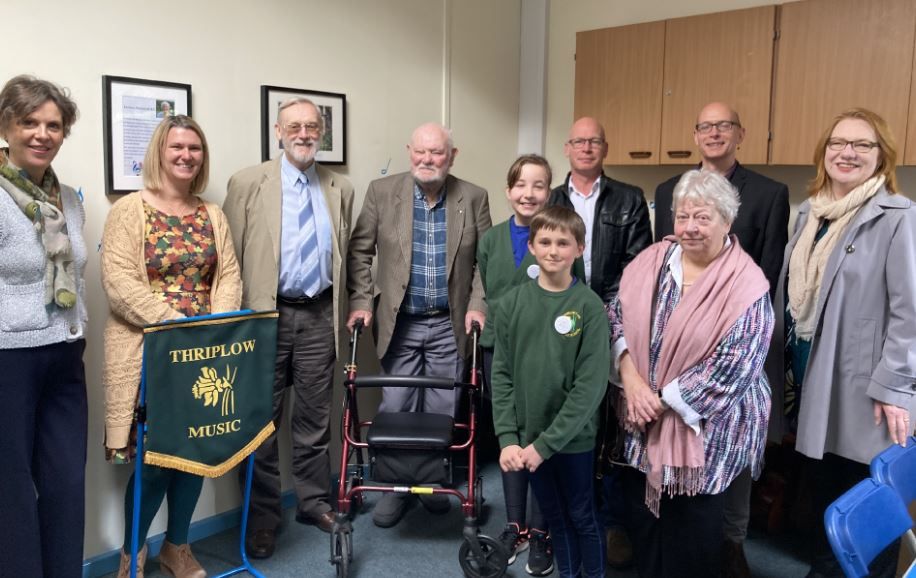 Thriplow music lecturer's legacy continues with new music room