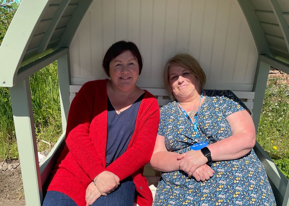 Gorwelion garden arbour provides sheltered safe space