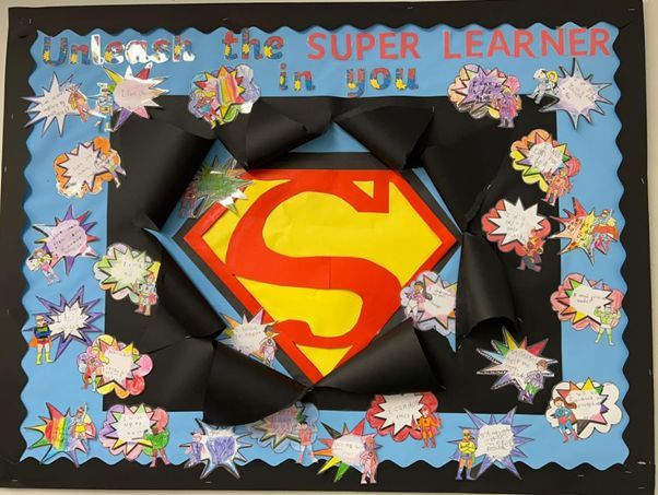Upton Cross pupils showcase pride in education with wall displays