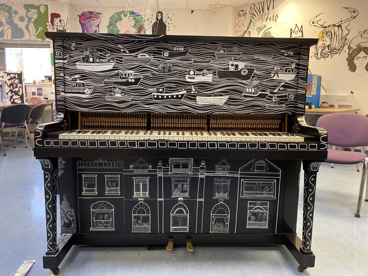 Street pianos bring music and colour to Swansea as part of Documenting Jazz Conference