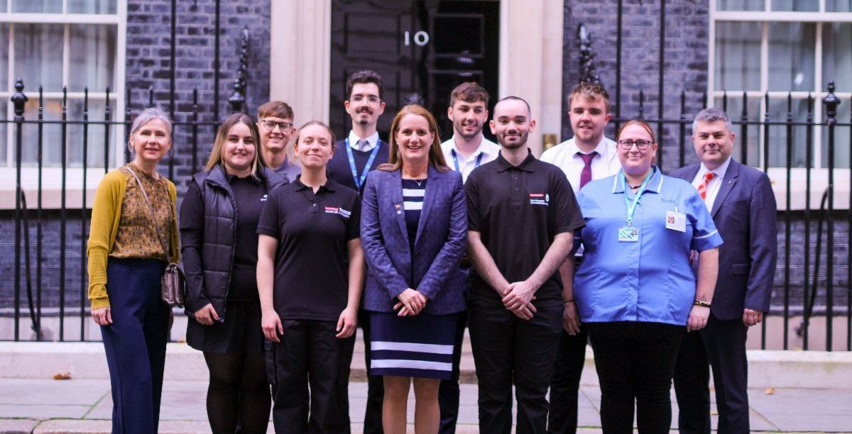 College group joins Ynys Môn MP for 'Anglesey Skills Day' at Westminster Hall