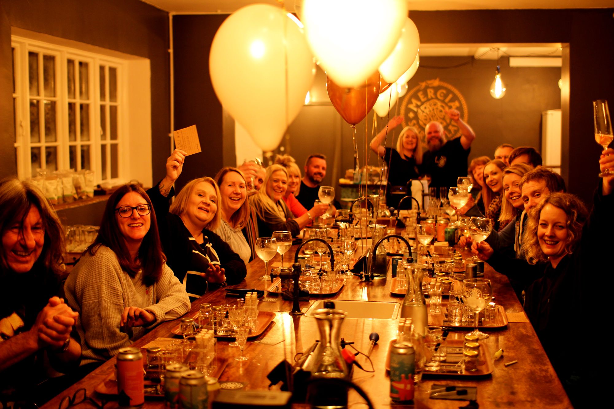 Boozy business celebrates one-year anniversary at Staffordshire Georgian Mansion