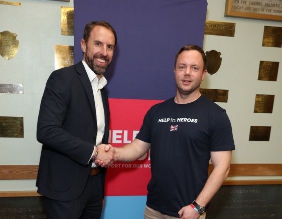 Help for Heroes welcomes Gareth Southgate as its latest signing