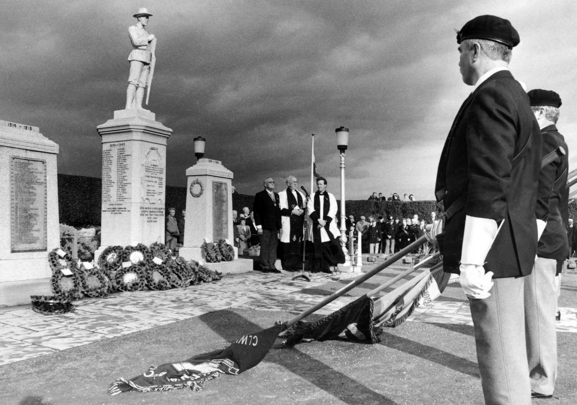 Remembrance Day services in North Wales in past years