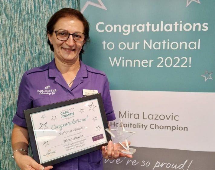 Chorleywood carer scoops national award for going 'above and beyond her duties'