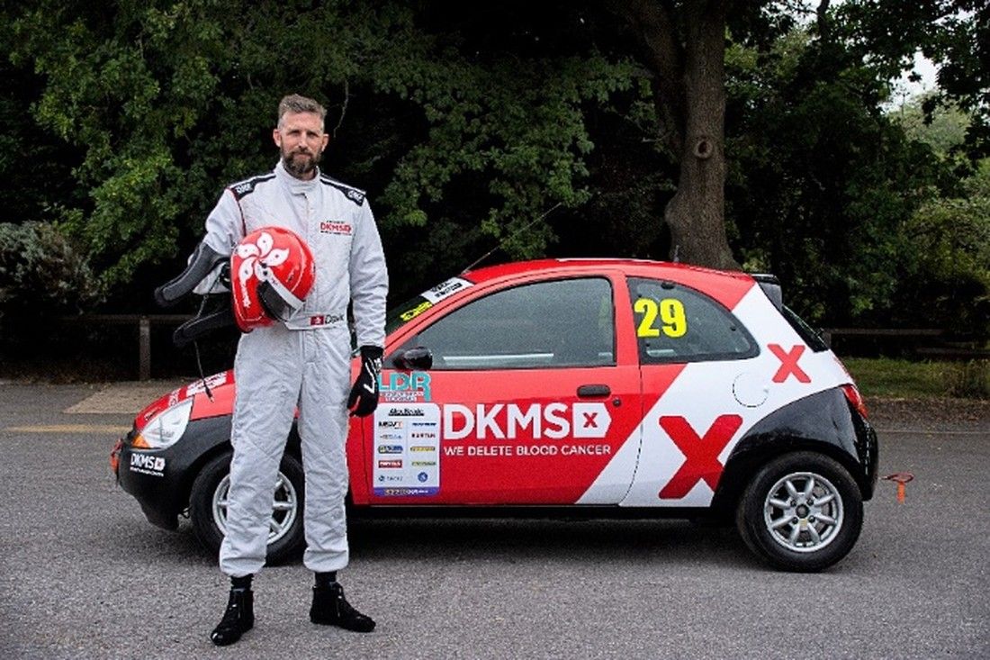 Racing driver heads to Brands Hatch to highlight need for blood stem cell donors
