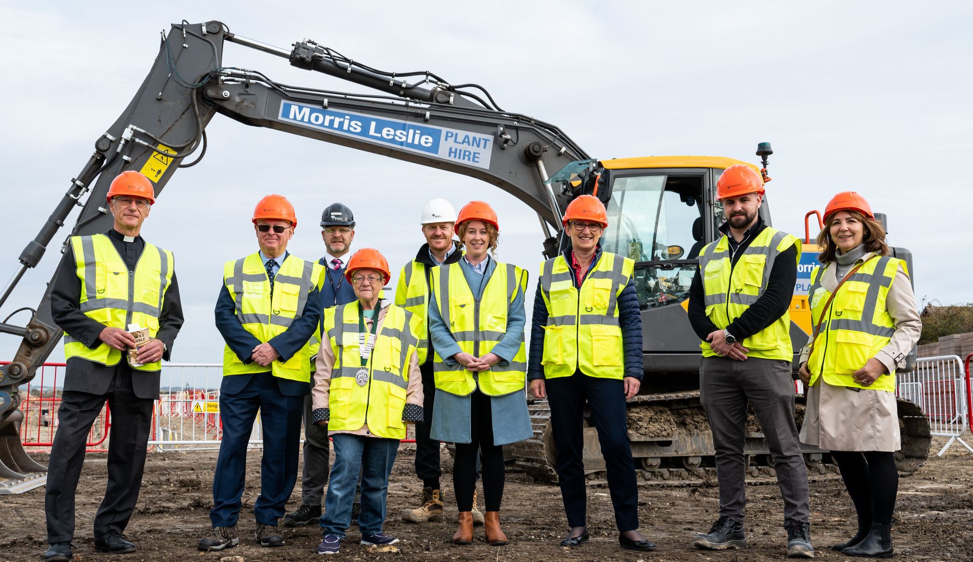 Groundbreaking event kicks off construction of new Grove primary school