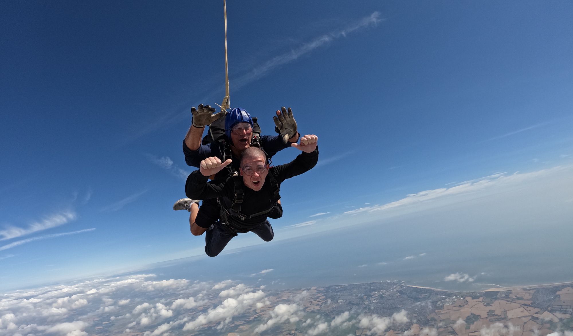 Hockley cancer patient completes skydive for Southend Hospital