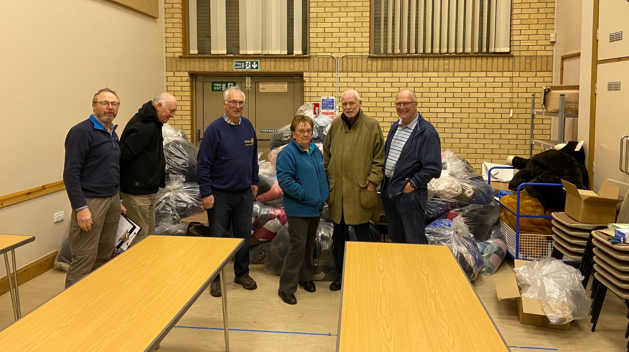 Middlesbrough Erimus Rotary collect warm clothing to help those in need this winter