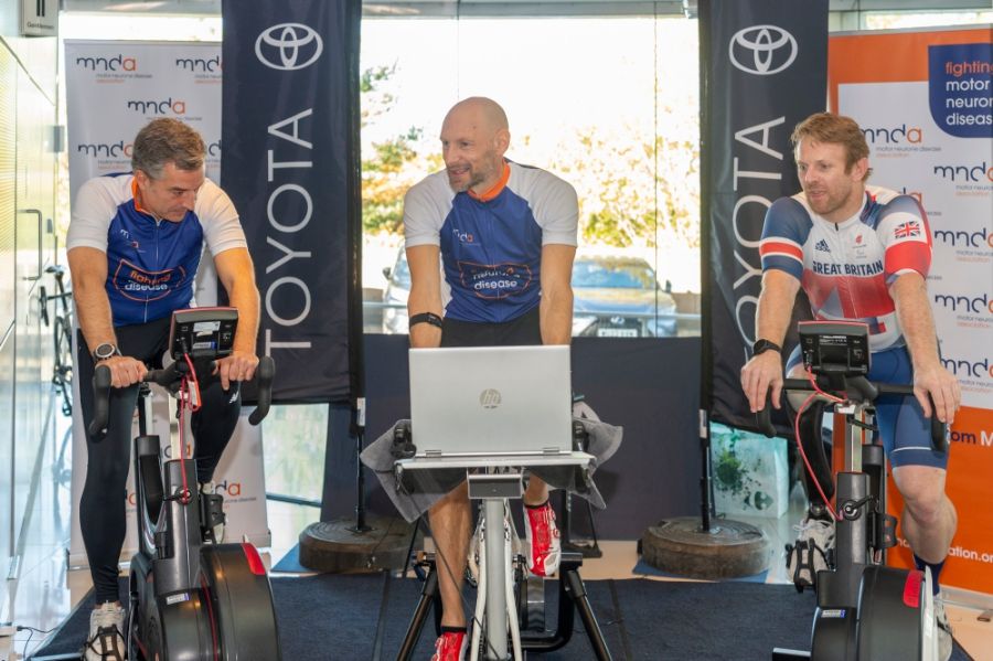 Cyclist takes on 'gruelling' ride in memory of colleague who died from motor neurone disease
