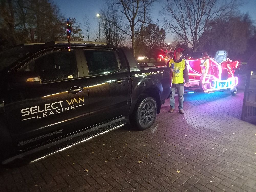 Santa's sleigh is on its way to Reading