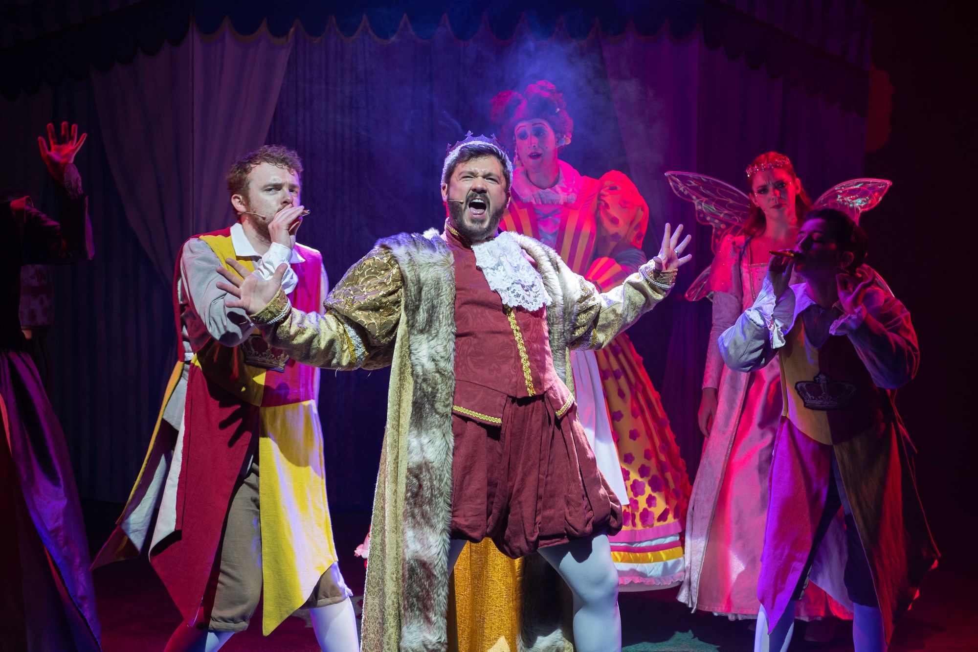 Queen's Theatre Hornchurch cast of eight catapults audience into Sleeping Beauty