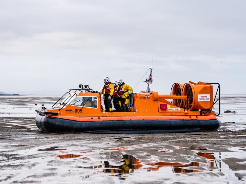 Hoylake RNLI's lifesaving hovercraft can reach areas other lifeboats can't