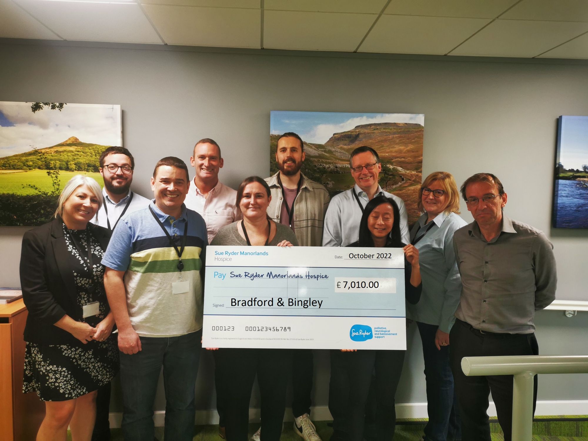 Inspiring Shipley team complete office challenges for Sue Ryder Hospice