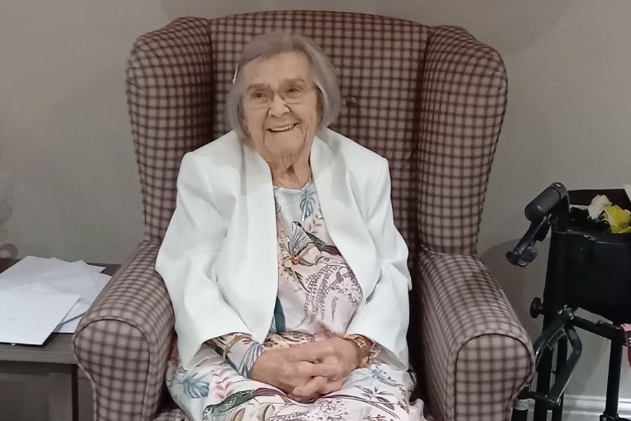 'Work hard, play harder and have a glass of red wine' says 100-year-old Kate