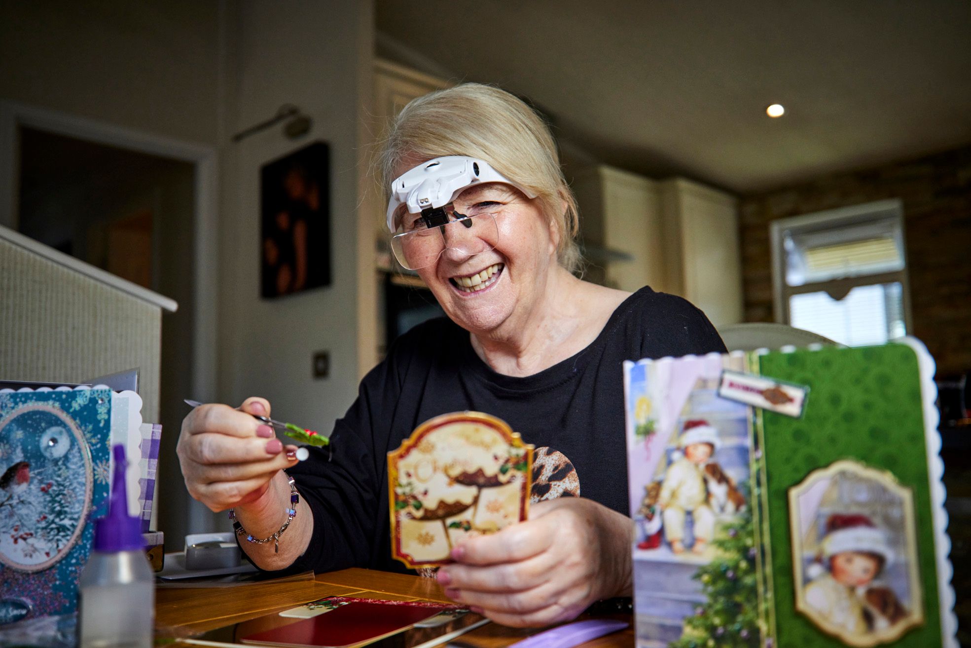 Manchester's own 'Grandmother Christmas' thanks hospital for saving her sight