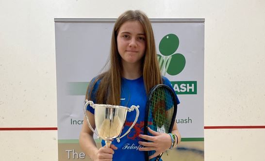 Carmarthen teenager wins Irish Squash Junior Open tournament
