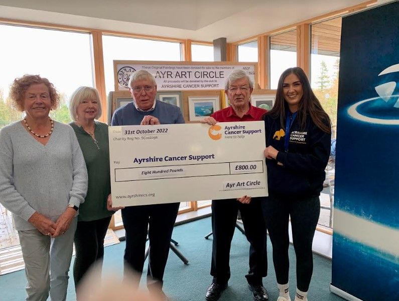 Artworks raised a pretty penny for Ayrshire Cancer Support