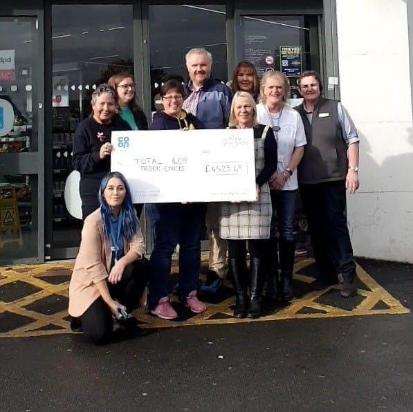 Kind hearted Coop shoppers dig deep for charities in Troon