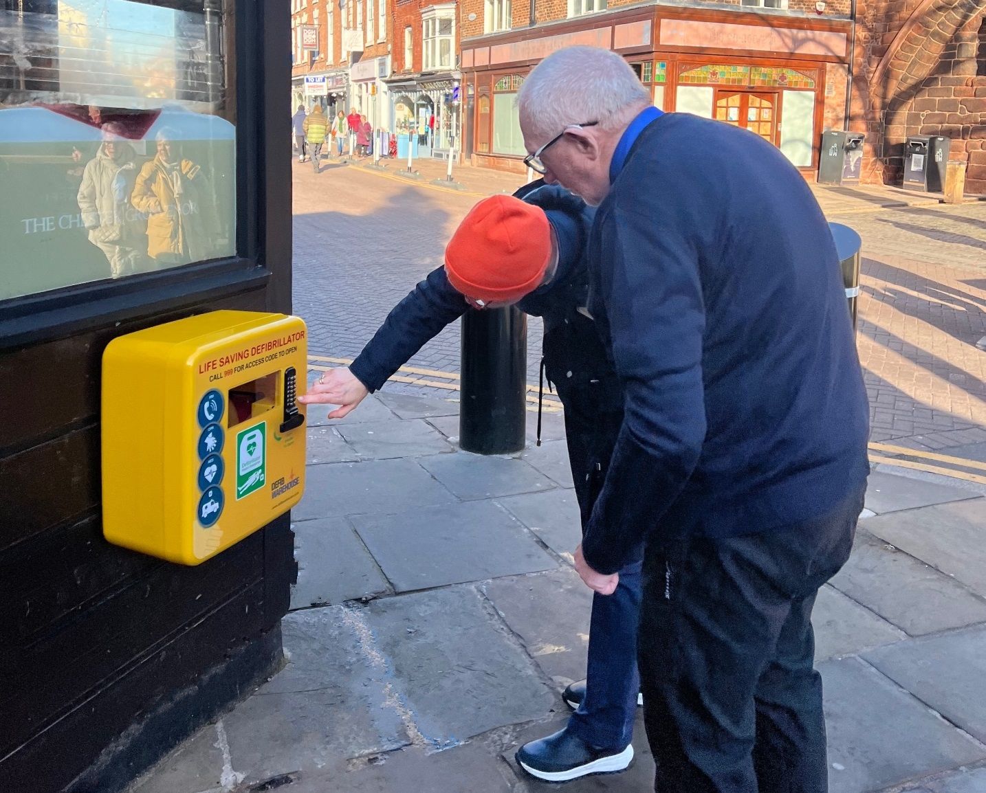 Four life-saving defibrillators installed in Chester city centre